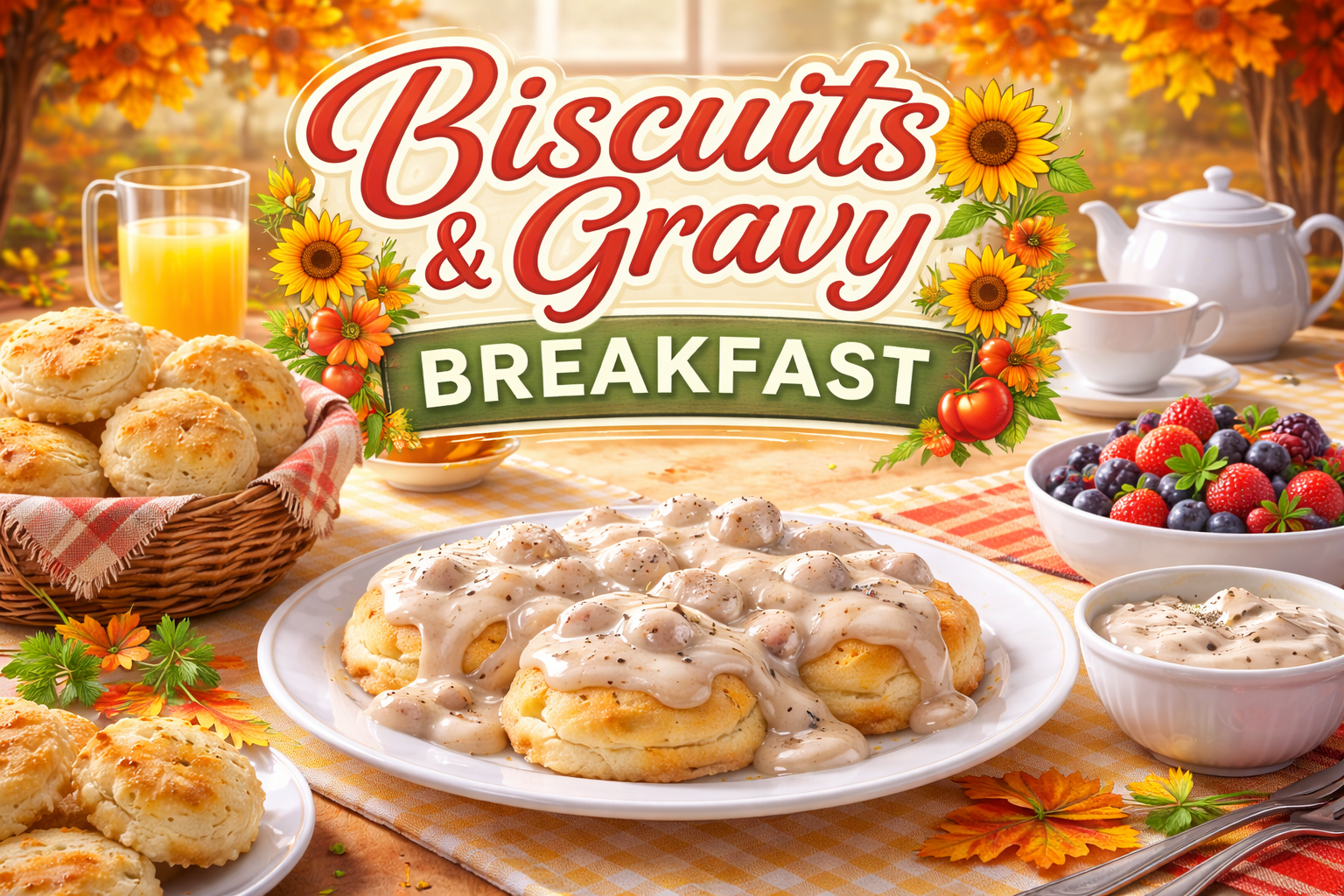 Biscuits and Gravy Breakfast