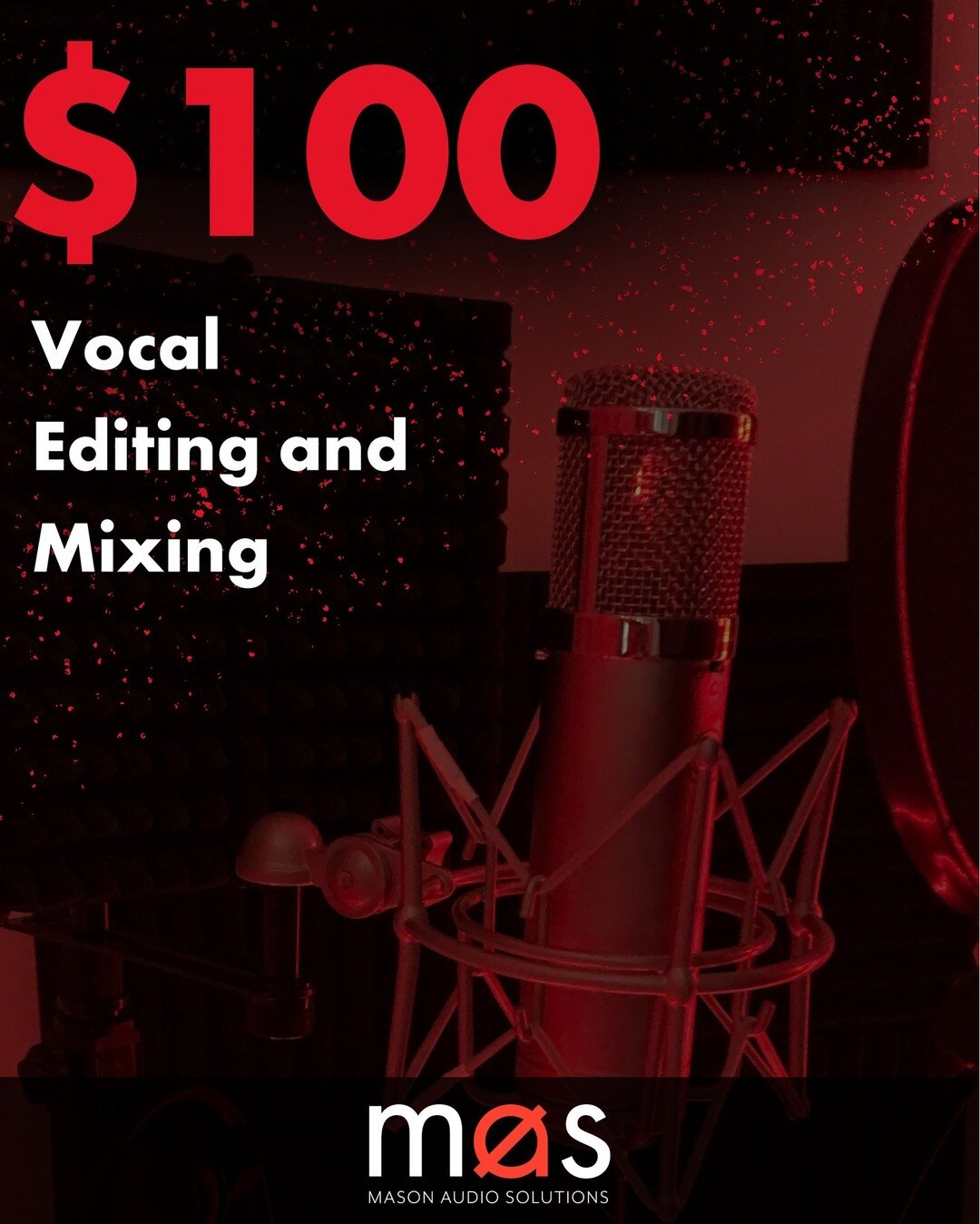 MAS is offering $100 Vocal/Voice Over Editing and Mixing for your ensemble all 2023 long! 🎙

Need your show vocals or voice overs to cut through the mix? MAS has you covered.

https://masonaudiosol.com/contact
.
.
.
#MAS #masonaudiosolutions #audioe
