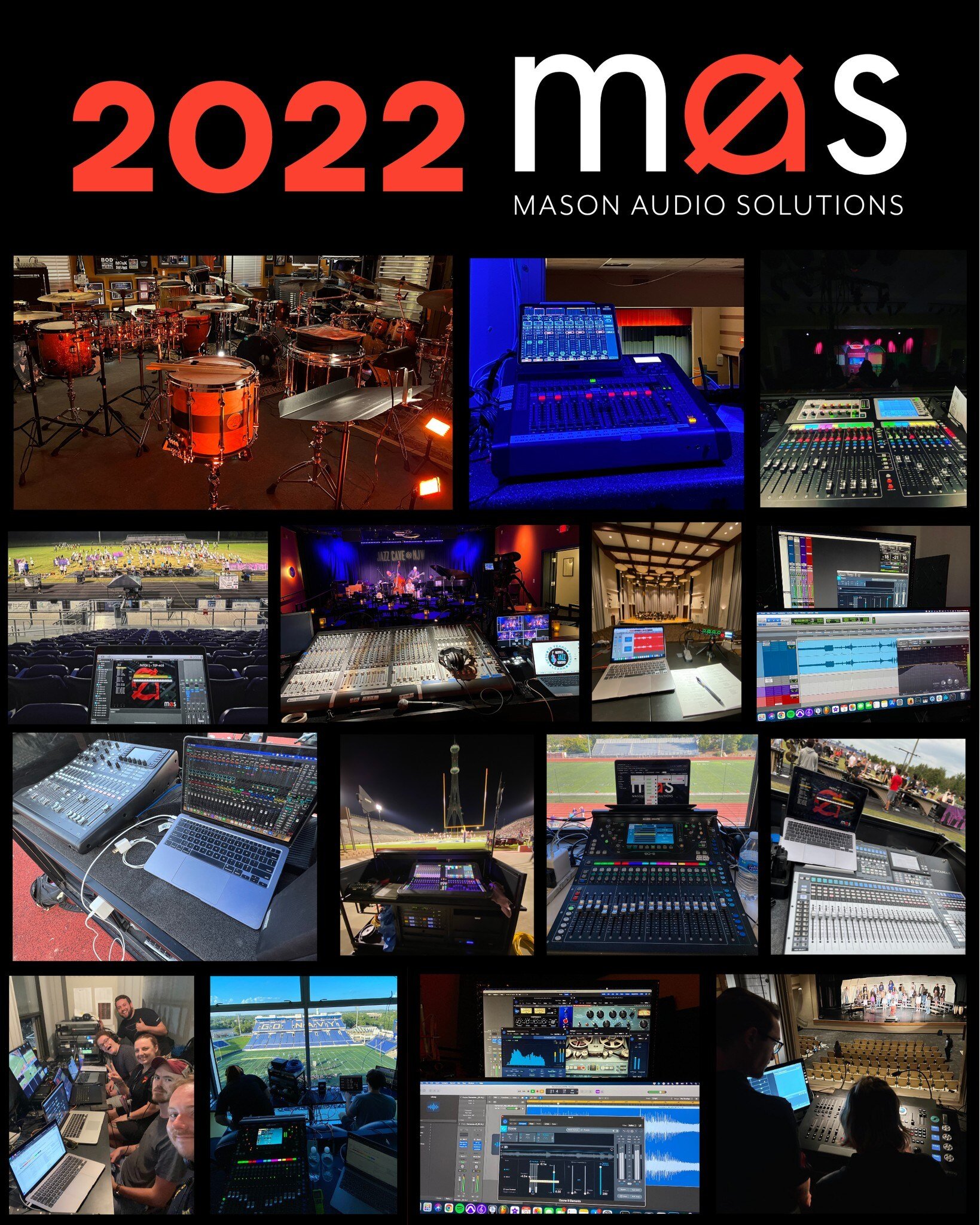 This year was the busiest yet for MAS! We're so thankful for the support of our clients and friends, and are looking forward to another great year in 2023!

https://masonaudiosol.com/
.
.
.
#MAS #masonaudiosolutions #audioengineer #mixingengineer #ma
