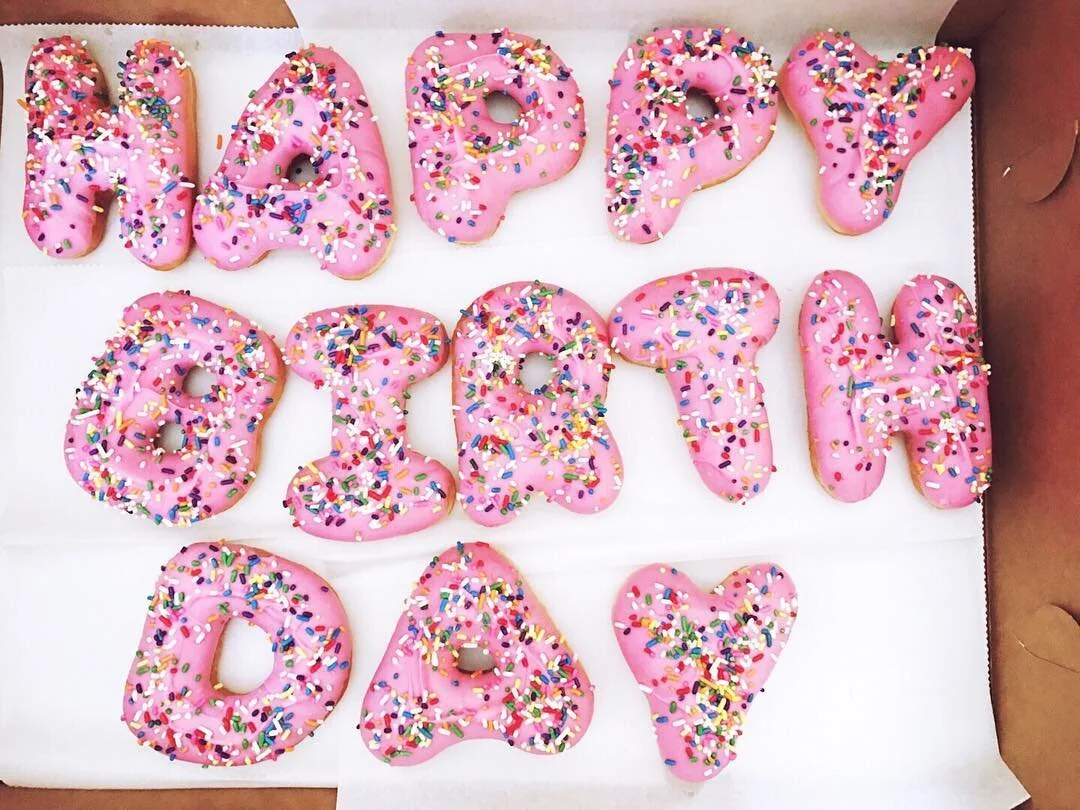 The best birthday presents are edible.  I love doughnuts.