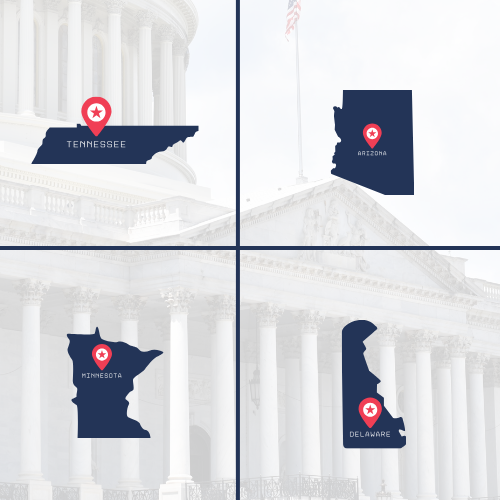 AZ HB 2415, TN SB 1656, MN SF3704, MN SF3711, &amp; DE SB 262