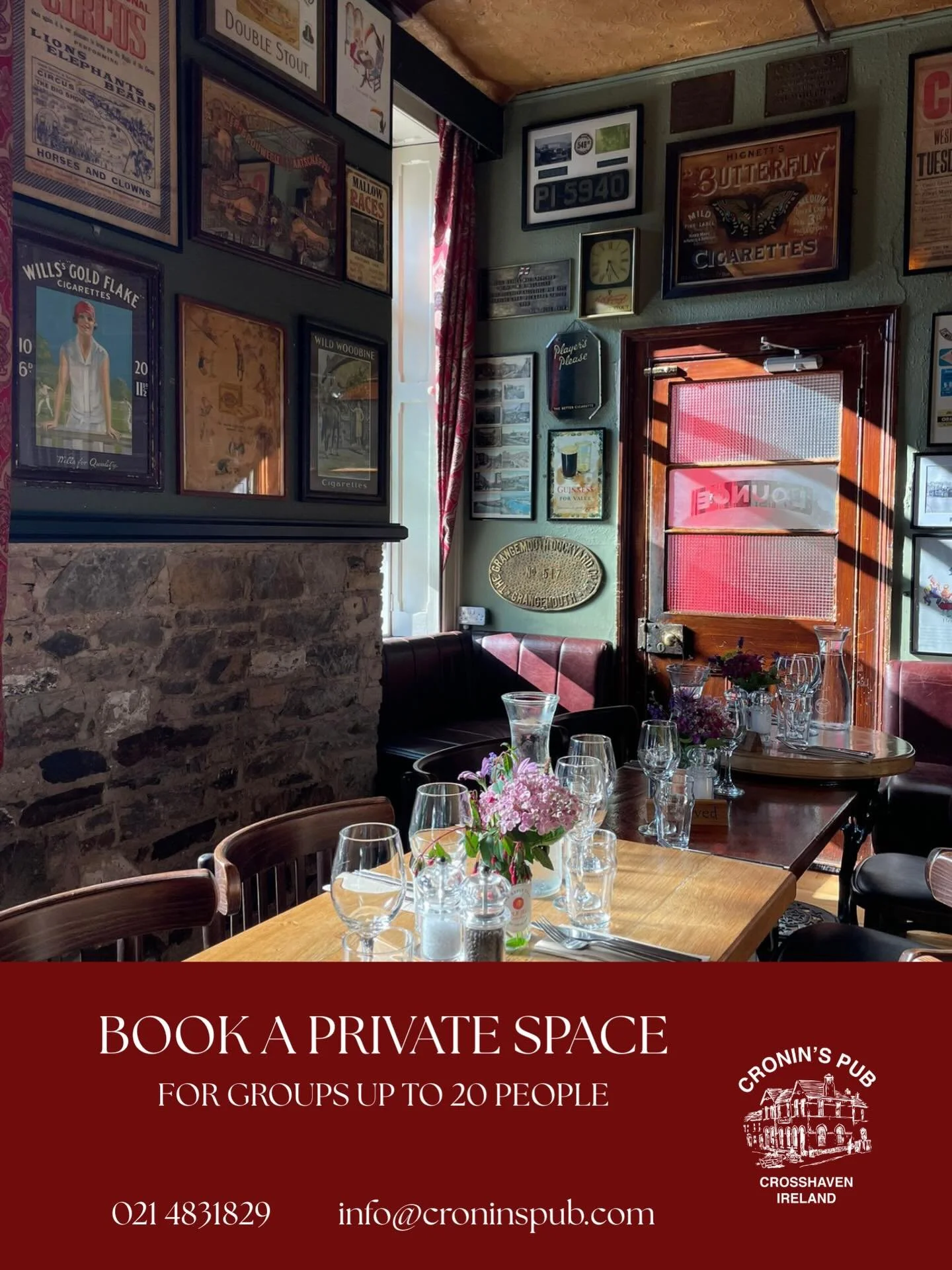Did you know that we have spaces available for private hire? 

The snug is a perfect example of a unique place close to the bar that can be closed off for meetings, private family or friend gatherings, or left open to be part of the bar environment. 