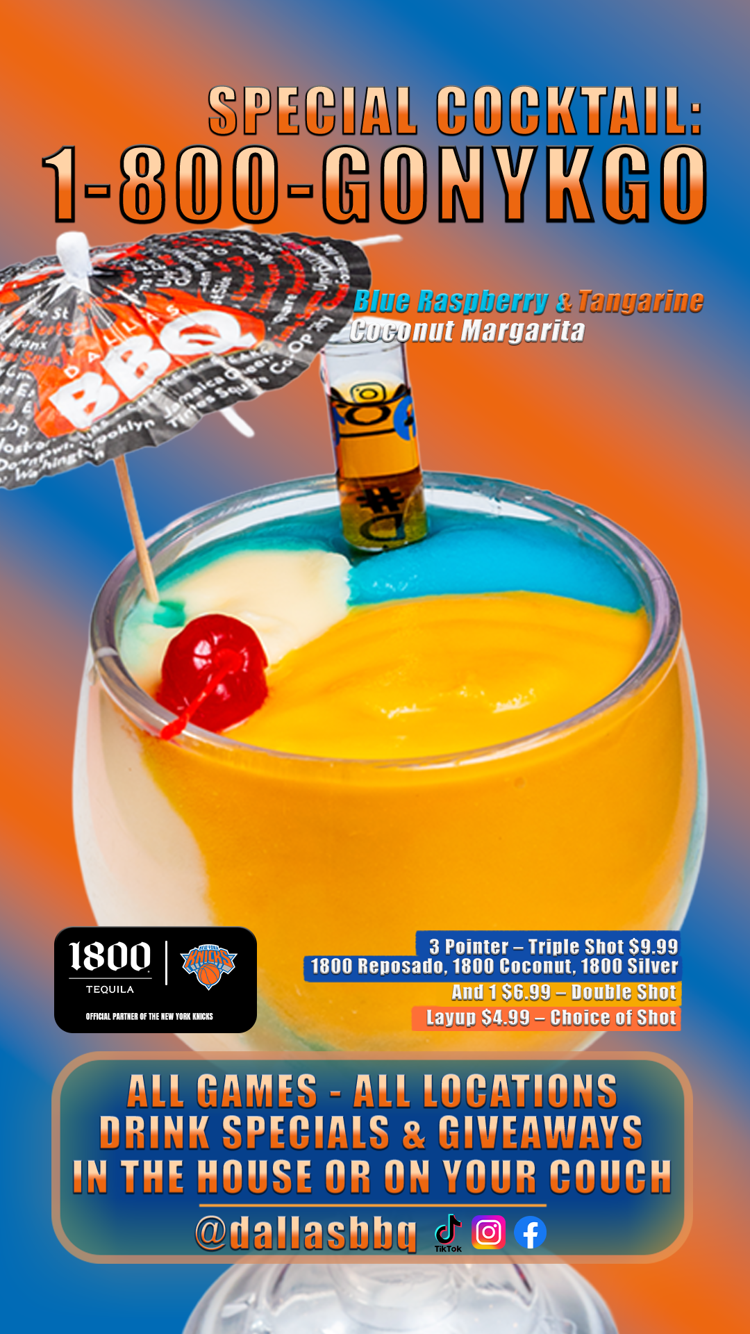 Meet the 1-800-GONYKGO: The Frozen Cocktail Every Knicks Fan Needs This Season