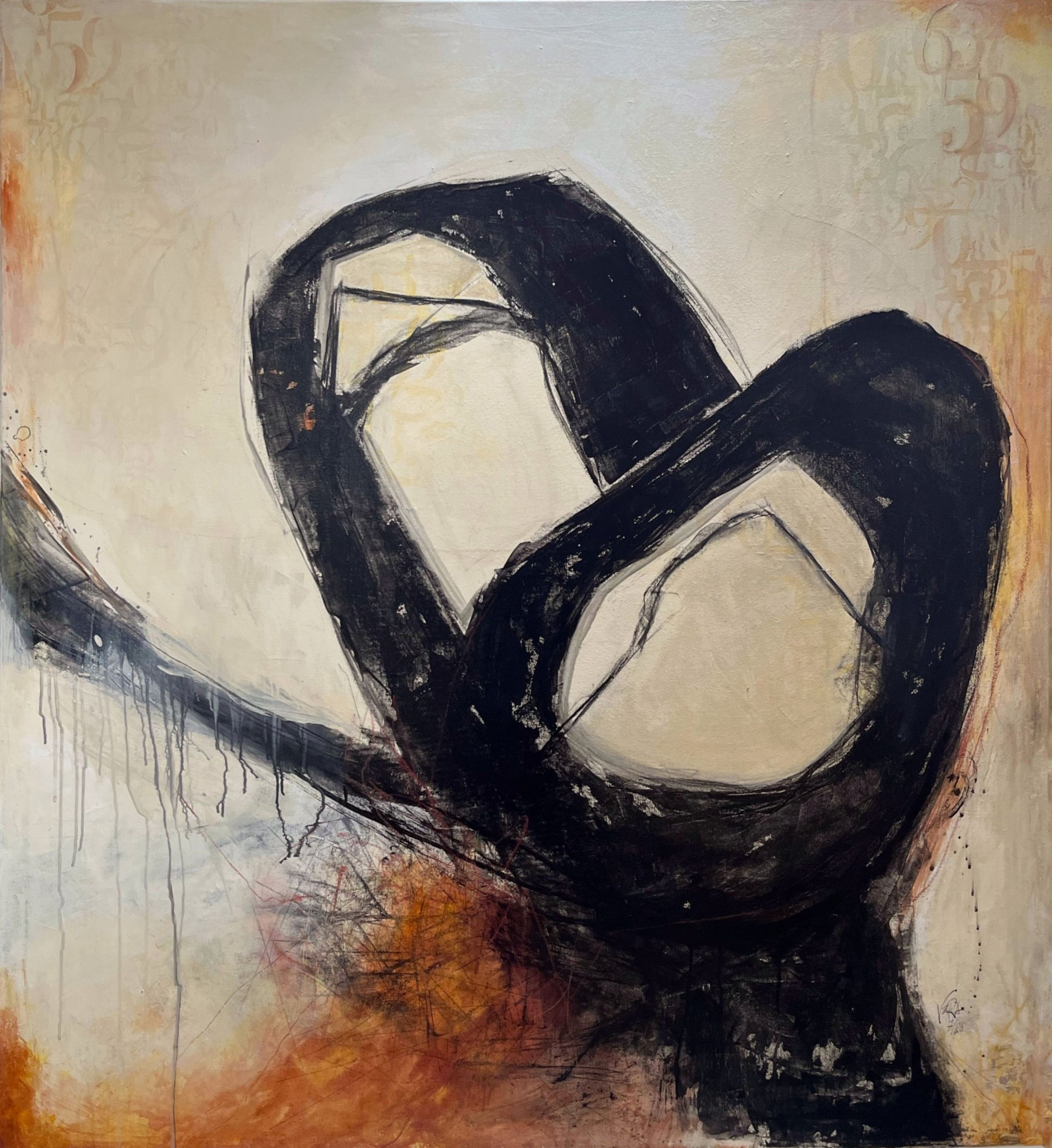 Unscript, N° 02 07 26 
130 x 140 cm