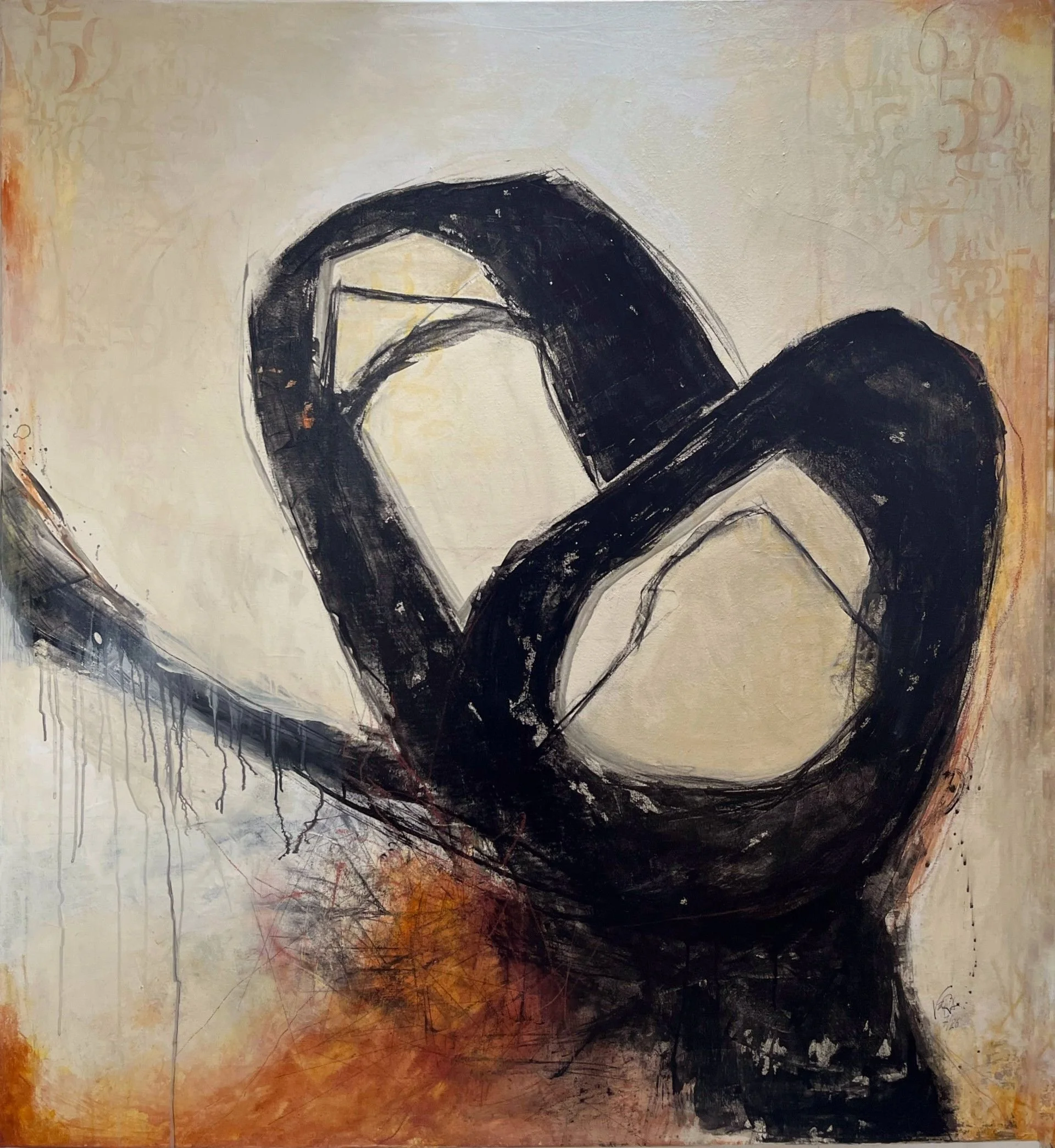 Unscript, N° 02 07 26 - 
130 x 140 cm -
3900,-€ - 
acrylics,  ink and charcoal on canvas ---- 

Inquire about this artwork / Verfügbarkeit anfragen:
Tap the painting