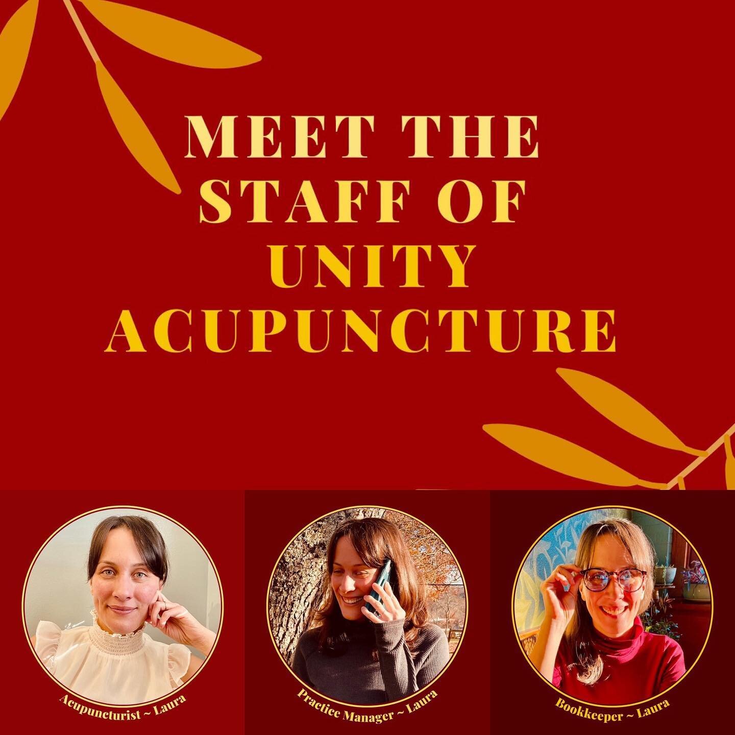 &bull; &bull; &bull; Swipe through the images of today's post &amp; you'll find that Unity Acupuncture really is the definition of a small Asheville business. 

&bull;Call my practice &amp; you'll speak directly to me, Laura. 
I am the acupuncturist,