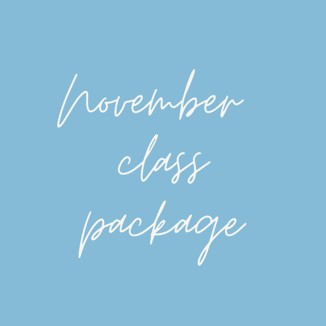 New! November Class Pack!