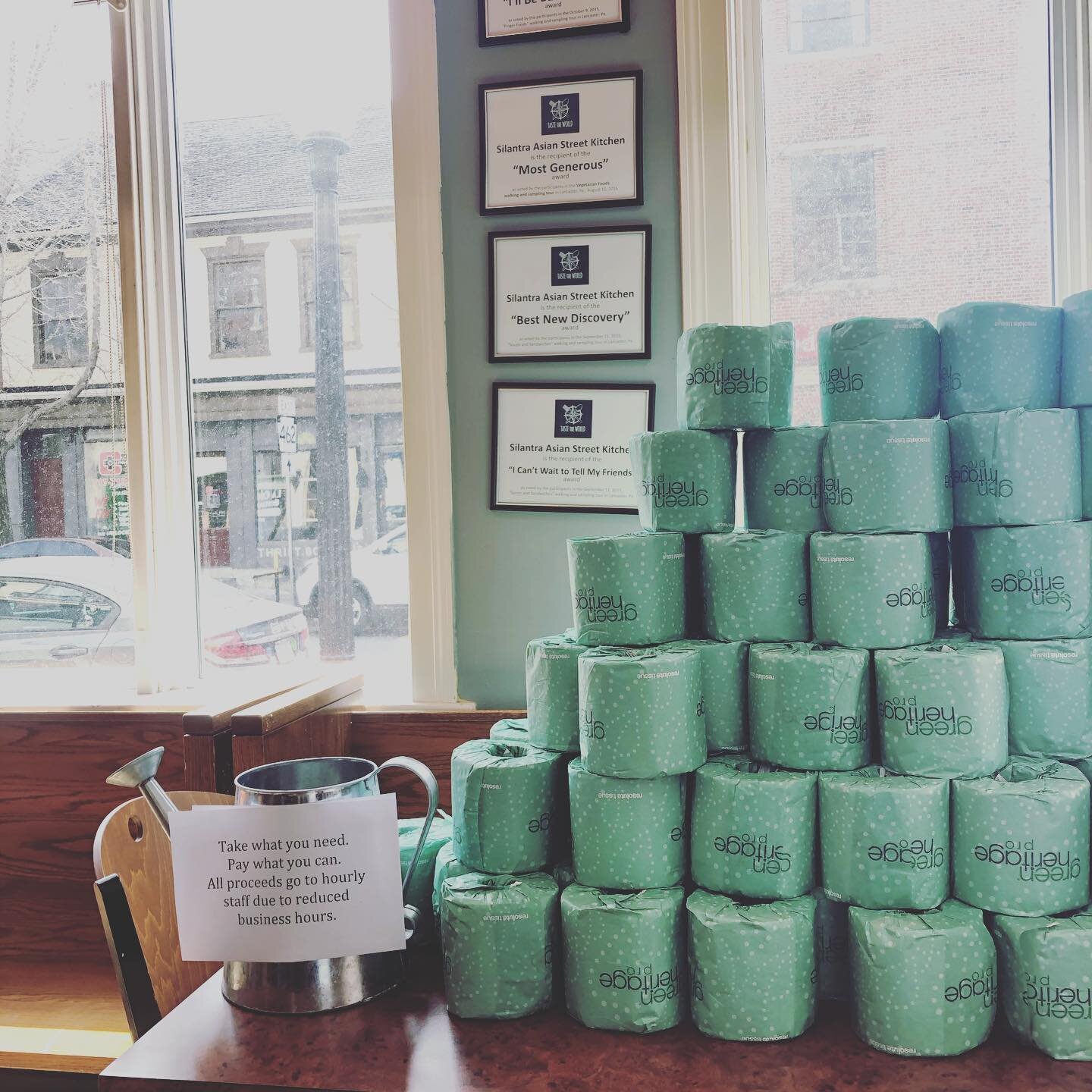 Our homies at @silantraco leading the way. This is what small business entrepreneurialism looks like in action. #lancasterpa #smallbiz #toiletpapercrisis