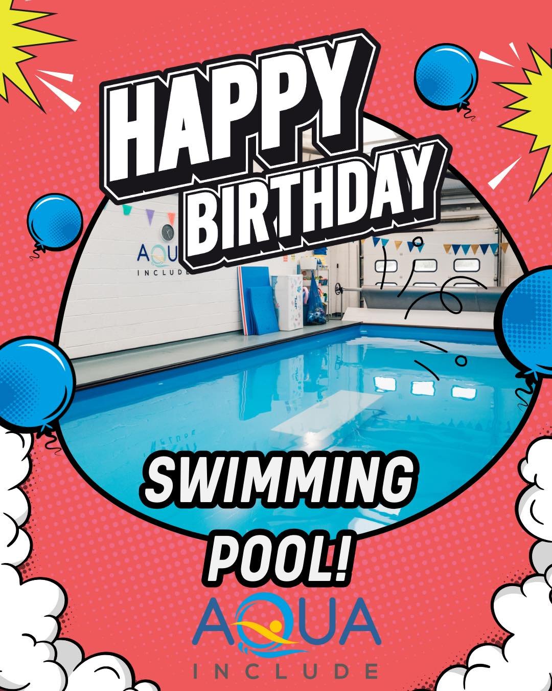 Happy 2nd Birthday swimming pool! 
She has celebrated in style by providing amazing lessons &amp; fun private hires over the weekend &amp; we even treated her to her favourite cleaning chemicals at the end! 😬🤣🤣 
On a slightly more serious note, we