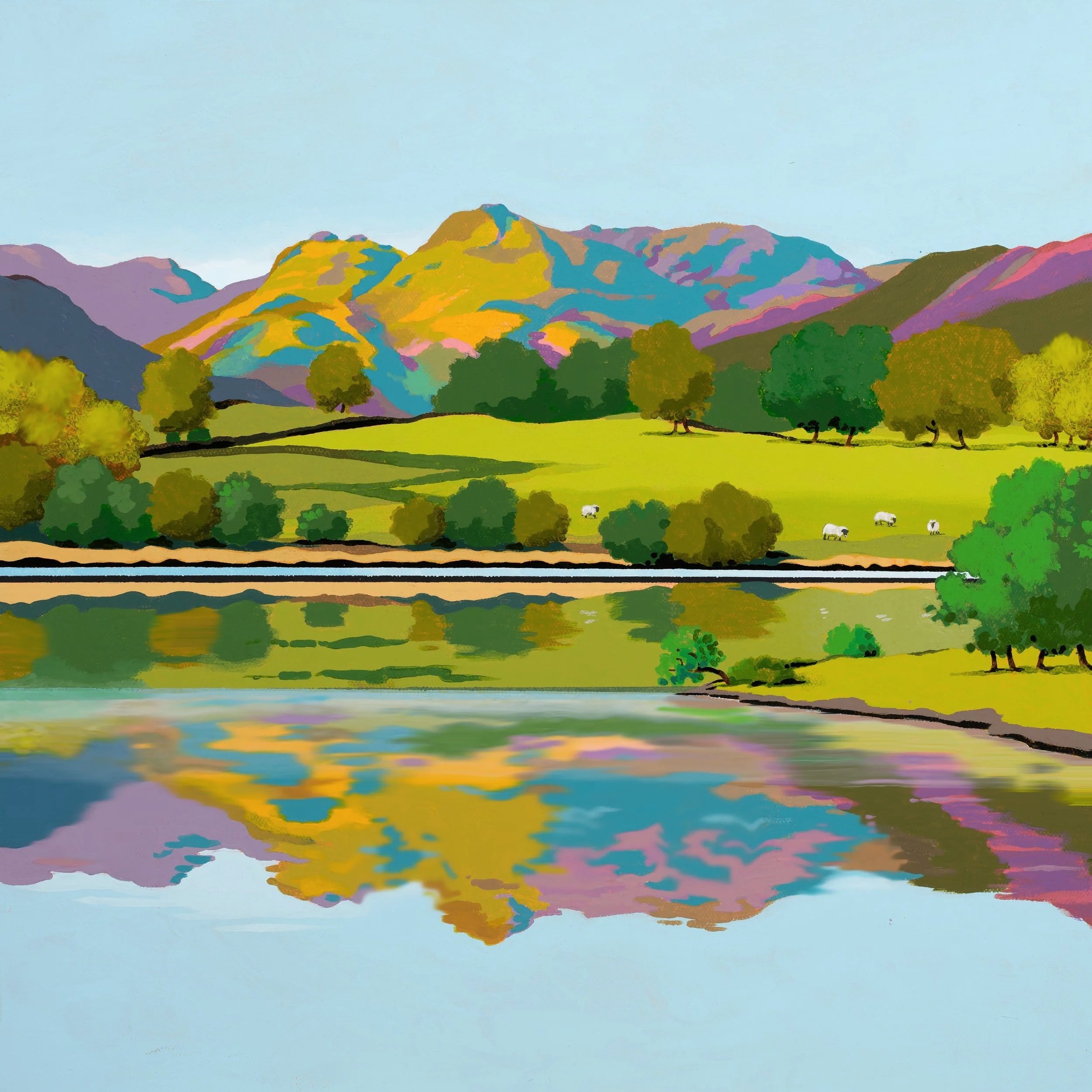 Loughrigg Tarn
Acrylic Painting