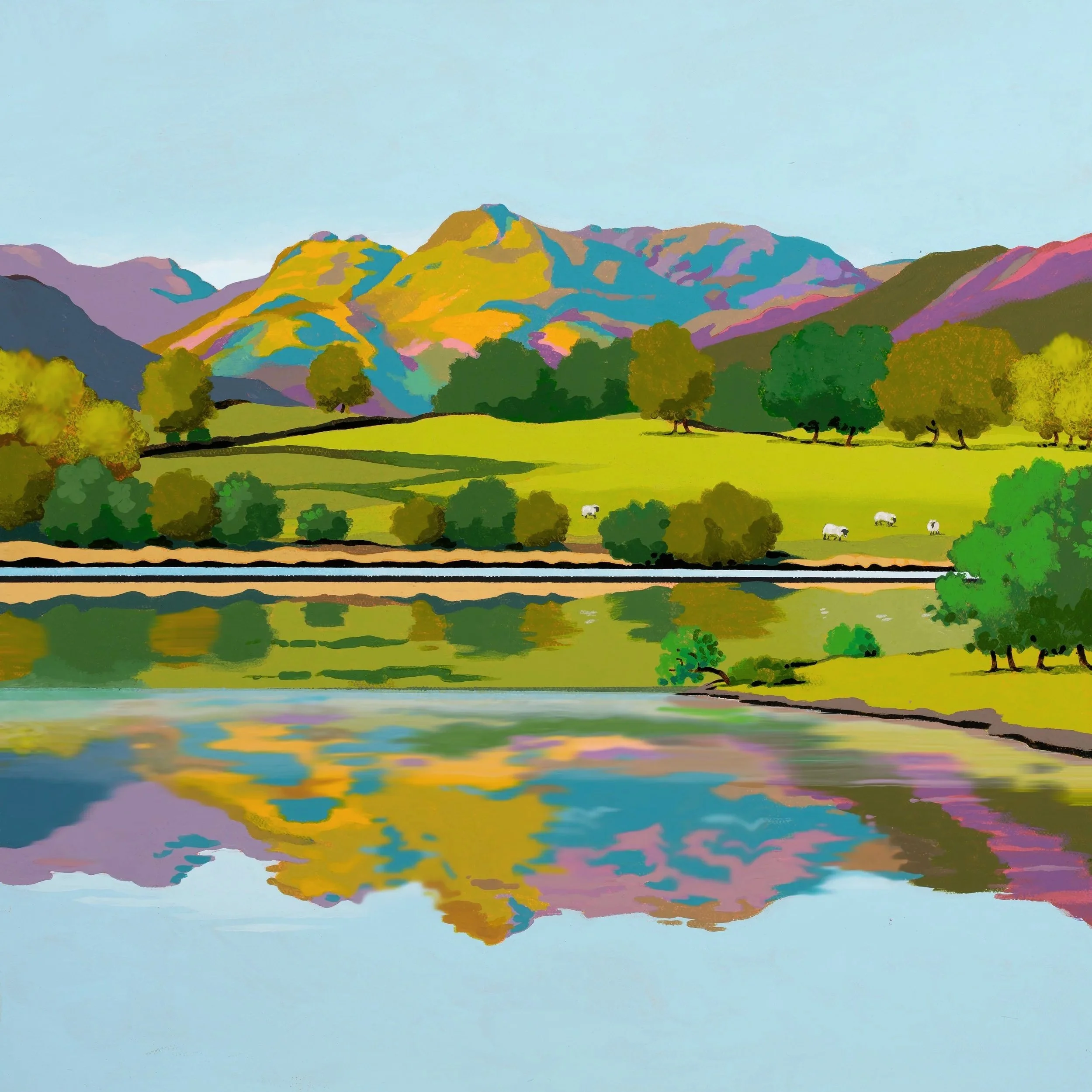 Loughrigg Tarn
Acrylic painting
