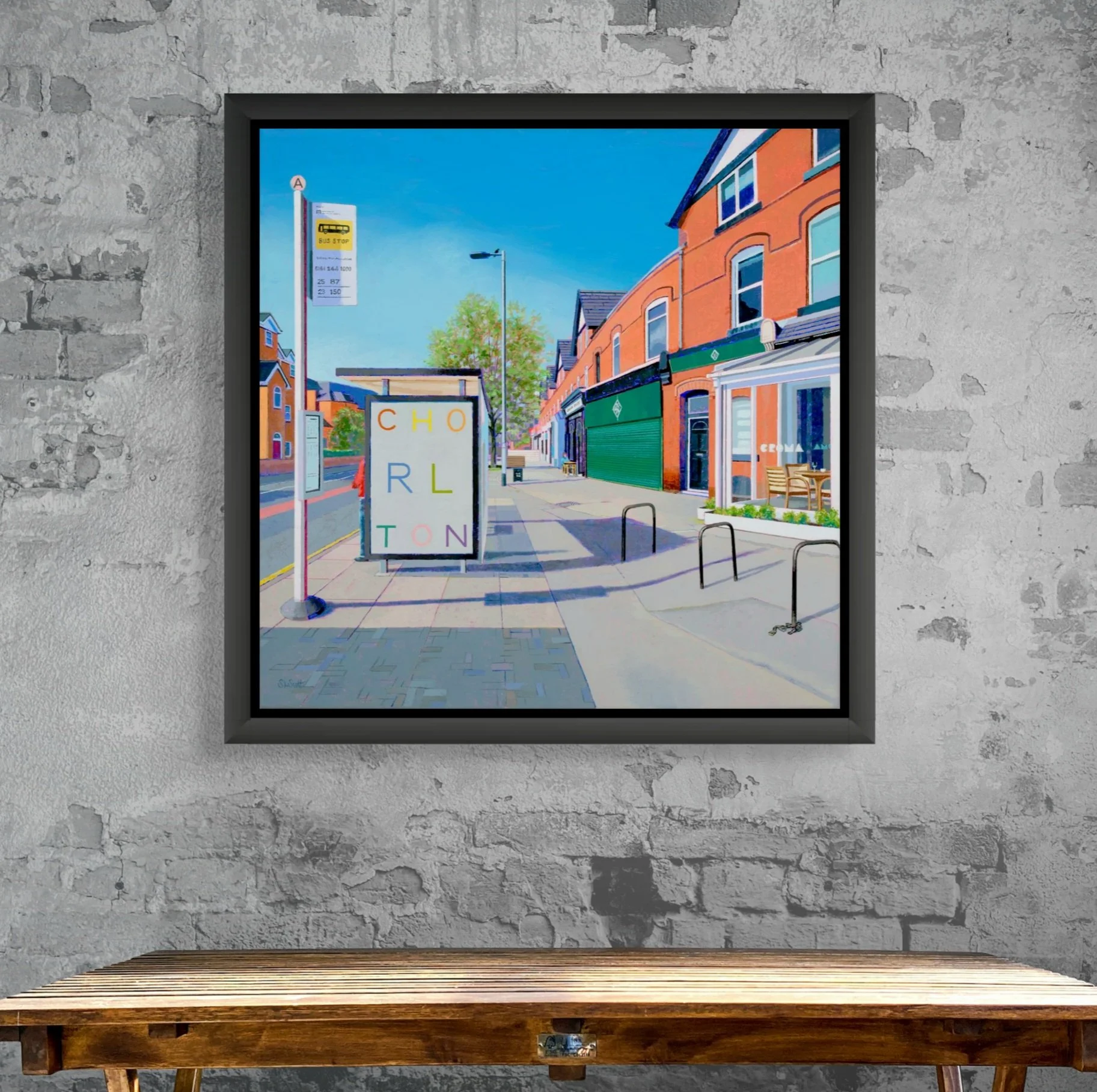 WAIT acrylic painting