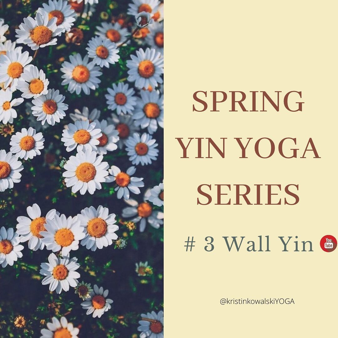 The third and final class in the Spring Yin Yoga Series is live 💫 ⠀
⠀
Join me for WALL YIN YOGA 🌼⠀
⠀
⠀
Long-held hip openers and twists with the support of a wall, will leave you feeling relaxed, aligned and refreshed in under 30 min. ⠀
⠀
⠀
⠀
⠀
✨Yo
