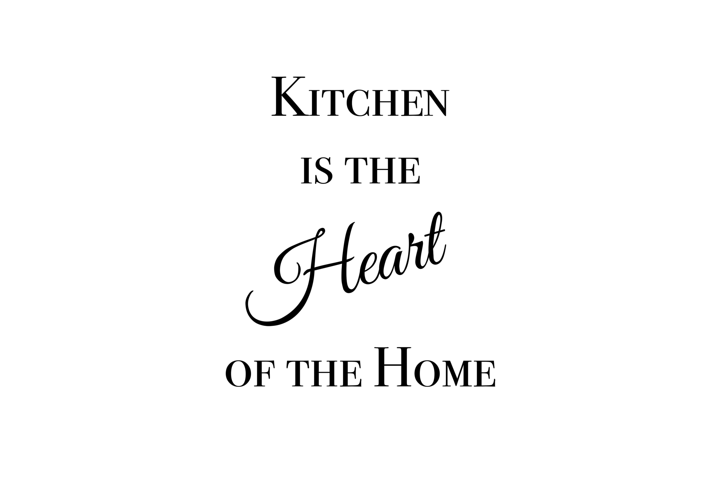 Kitchen is the Heart of the Home