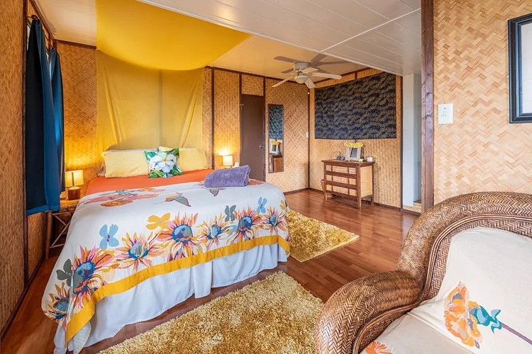 Mango and Pineapple Suites interior at Paliuli Farm Sanctuary Kona Hawaii