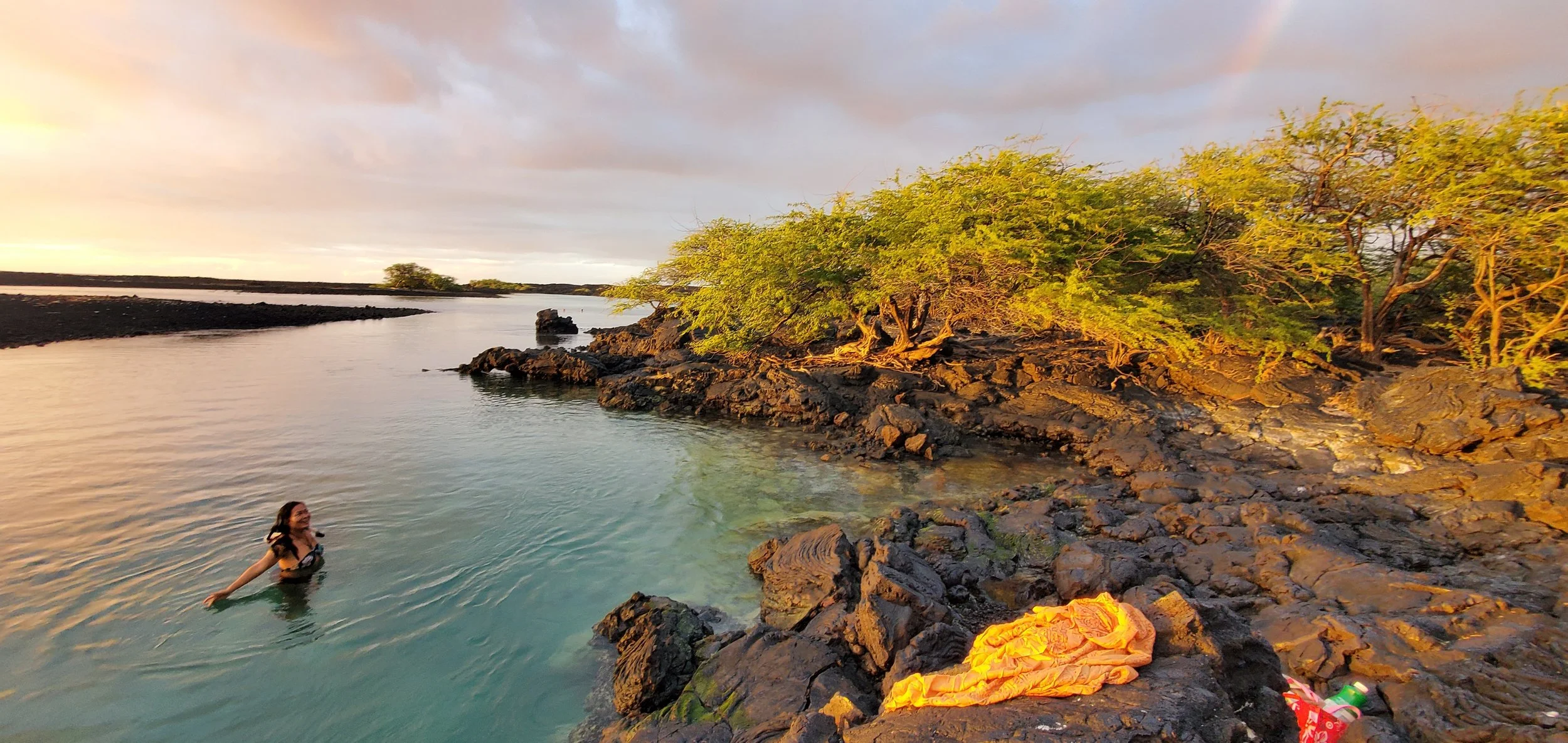 Ocean pool at Paliuli Farm Sanctuary Big Island Hawaii