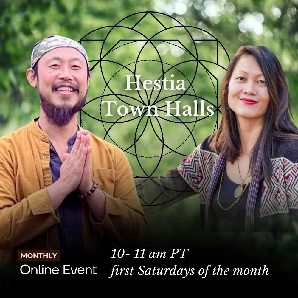 Hestia Town Halls monthly online community gathering with Belinda Liu and Dr. Paul Wang