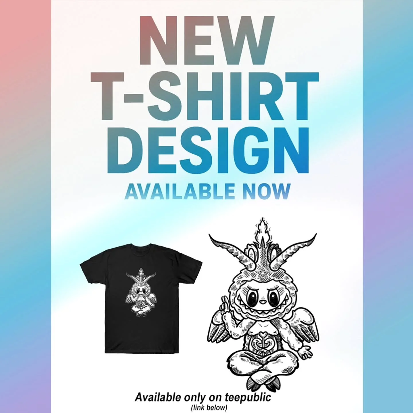 🚨🔥 NEW DROP ALERT!!! 🔥🚨

We&rsquo;ve got something WILD for you... introducing Labuphomet 👶🐐✨ &mdash; a cross between a baby baphomet 😈 and a certain cuddly monster 🧸💫!

This EXCLUSIVE new design is launching NOW at 👉 teepublic.com 🎉

http