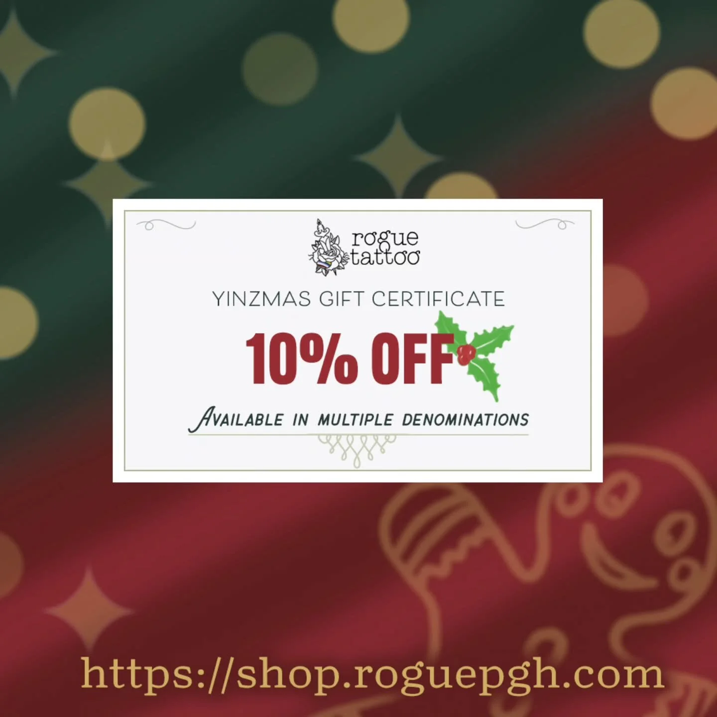 🎄✨ Yinzmas is right around the corner! ✨🎄

Still hunting for the perfect gift for that hard-to-shop-for loved one? We&rsquo;ve got you covered. Our Rogue gift certificates are still available at 10% off on our website &mdash; and they ship free any
