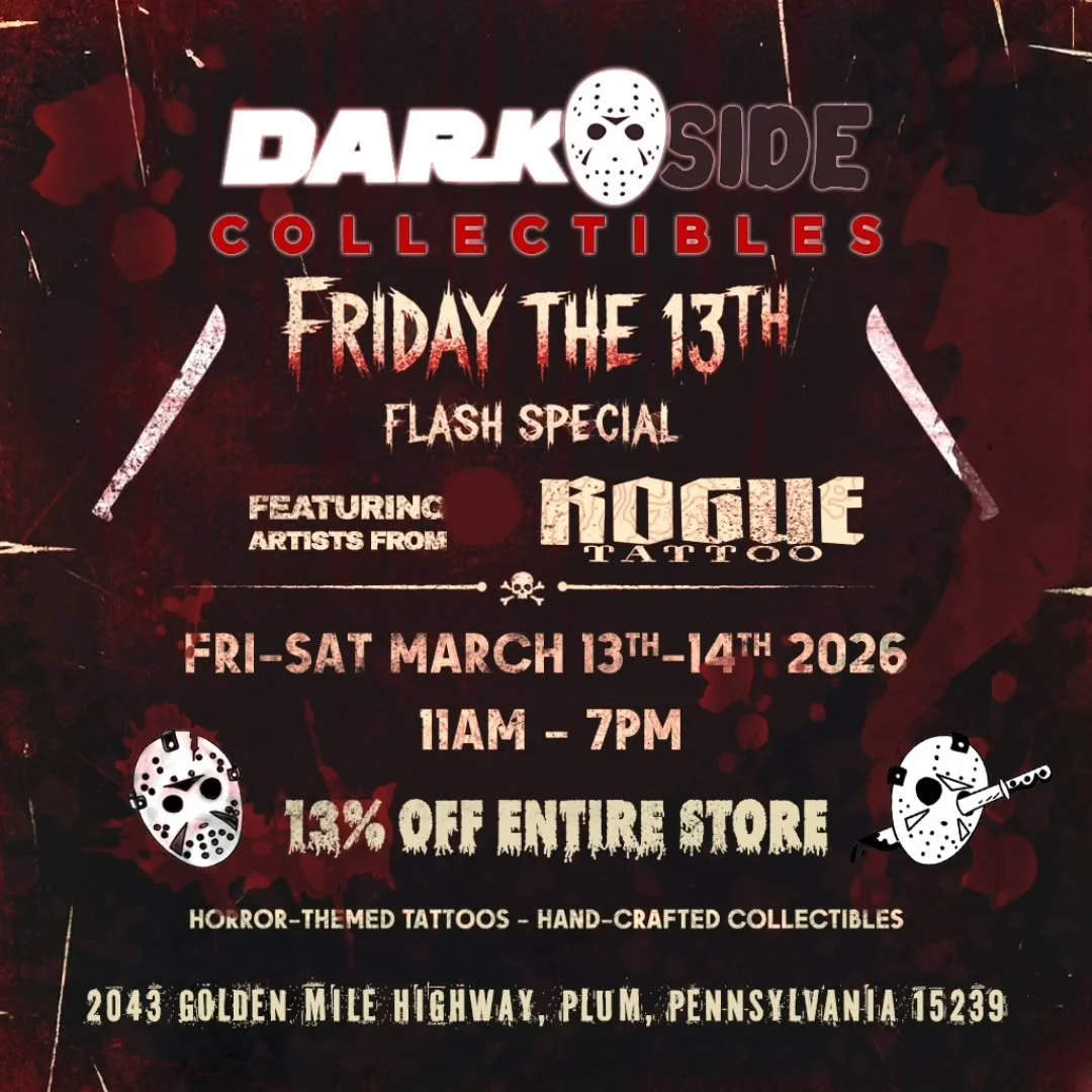 🔪 BEWARE: The Slashers are Back!
The legends at Dark Side Collectibles are opening their doors for another killer Friday the 13th Flash Special, and we&rsquo;re haunting the shop all weekend long.

Whether you&rsquo;re hunting for a new centerpiece 