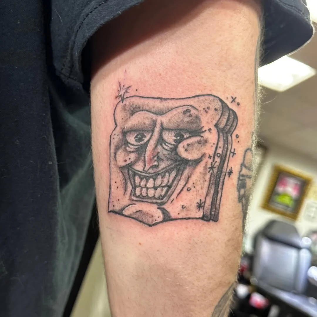 Look to the sky! It's a bird, a plane, NO! It's.... Powdered..... Toast..... MAAAAAAAN! 🍞🦸&zwj;♂️ Kelly inked out this incredible rendition of the titular Ren &amp; Stimpy regular! The bold linework and textured stippling really bring this savior o