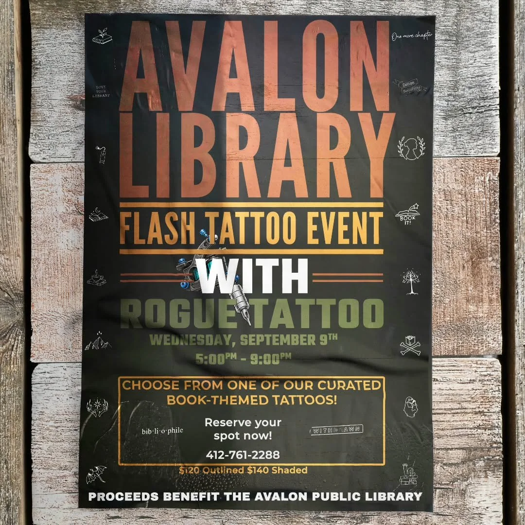 Love Your Library Month is here, and we&rsquo;re bringing the ink to the stacks! 📚⚡️

We are thrilled to partner with the Avalon Library for a special flash event in celebration of "Love Your Library" month! 🥀✨

Mark your calendars and co