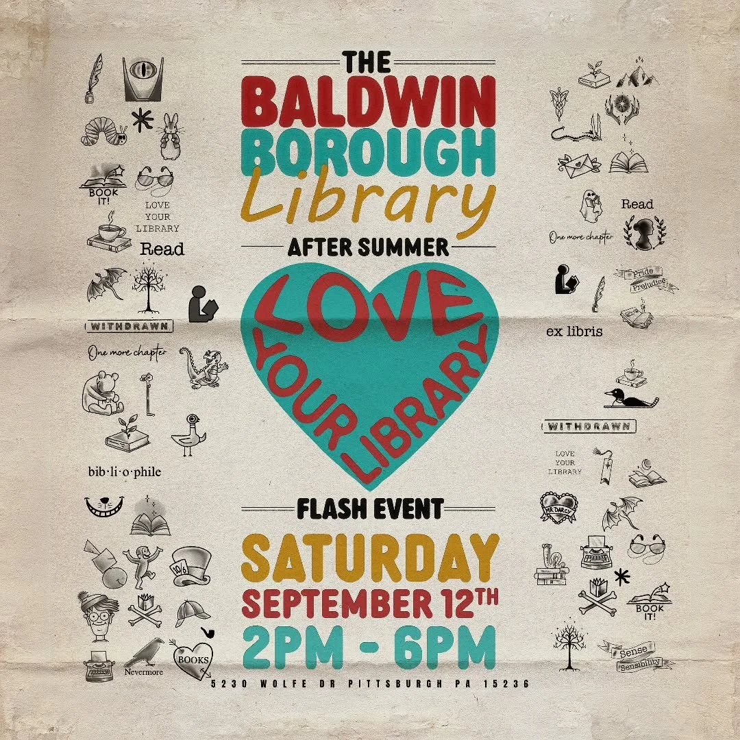 We are heading back to the BBPL program room this Saturday for another incredible flash fundraiser! Join us (21+) tomorrow and leave with some banging new ink. 40% of all proceeds go directly toward supporting the Baldwin Borough Public Library, so y