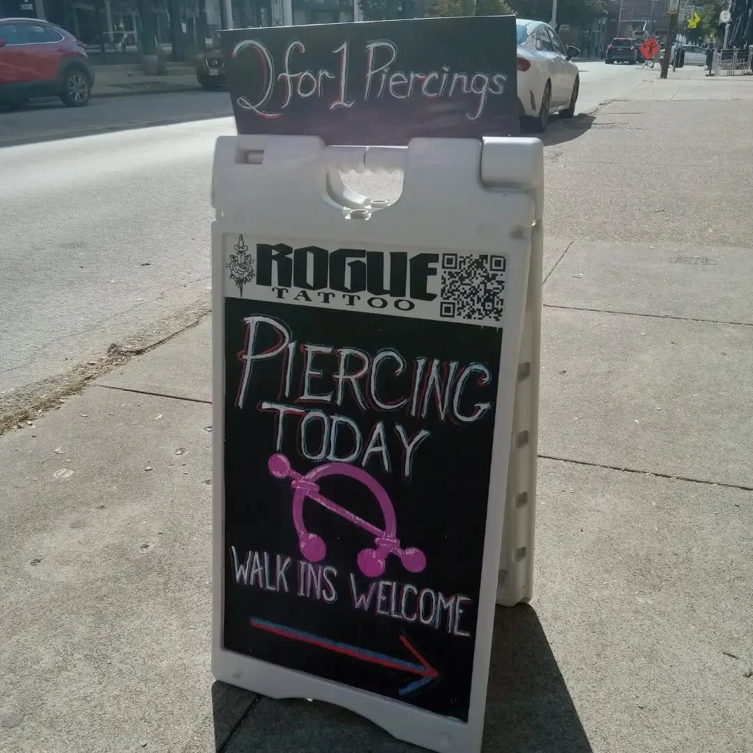 Josh is here today and Saturday! Come check out some new jewelry or get a new piercing #piercing #Pittsburgh #piercingsinpittsburgh #neometaljewelry #yinz