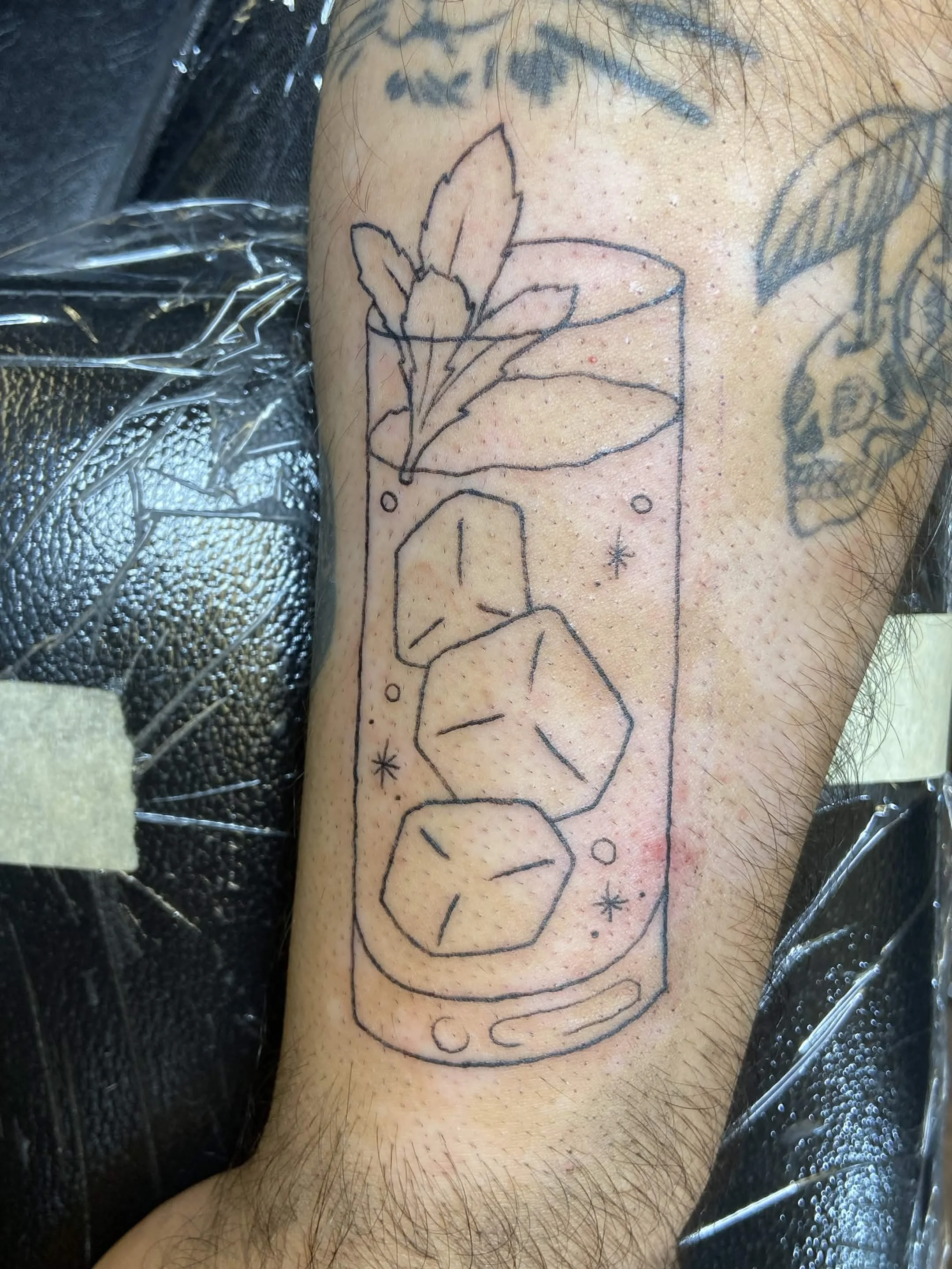 An outline of a Mojito