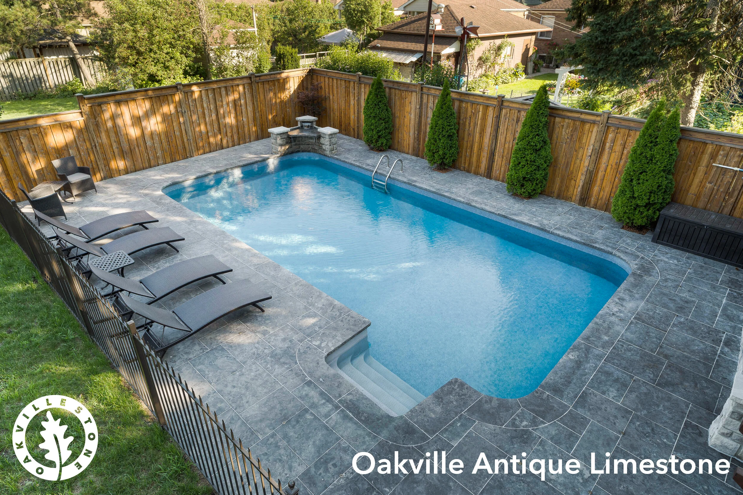 Oakville Antique limestone is available at mr. bin inc. our store is in a convenient location to provide the best experience for our clients. Best place to find Oakville stone pavers near Markham, Scarborough and all of GTA.