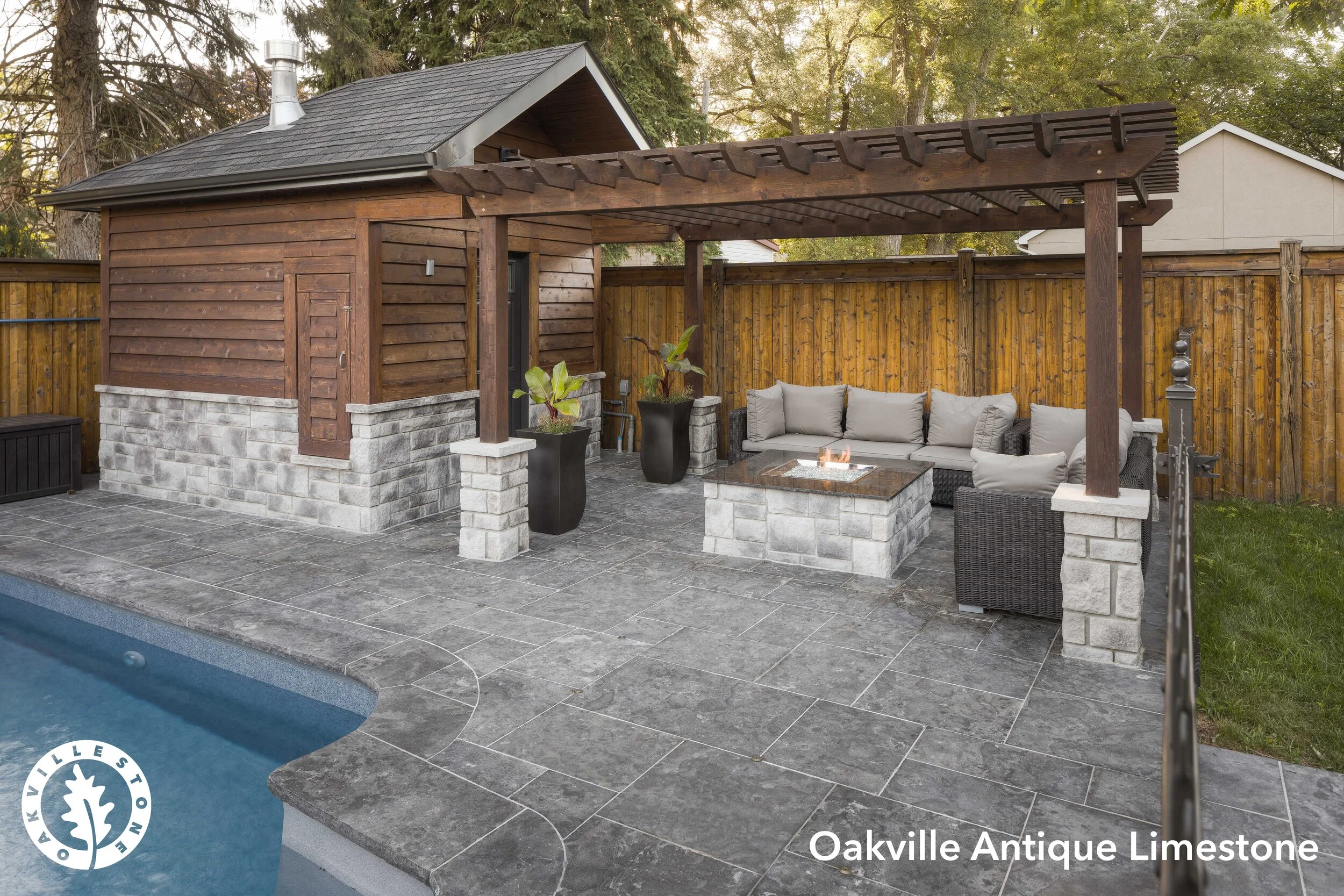 Oakville Antique limestone is available at mr. bin inc. our store is in a convenient location to provide the best experience for our clients. Best place to find Oakville stone pavers near Markham, Scarborough and all of GTA.