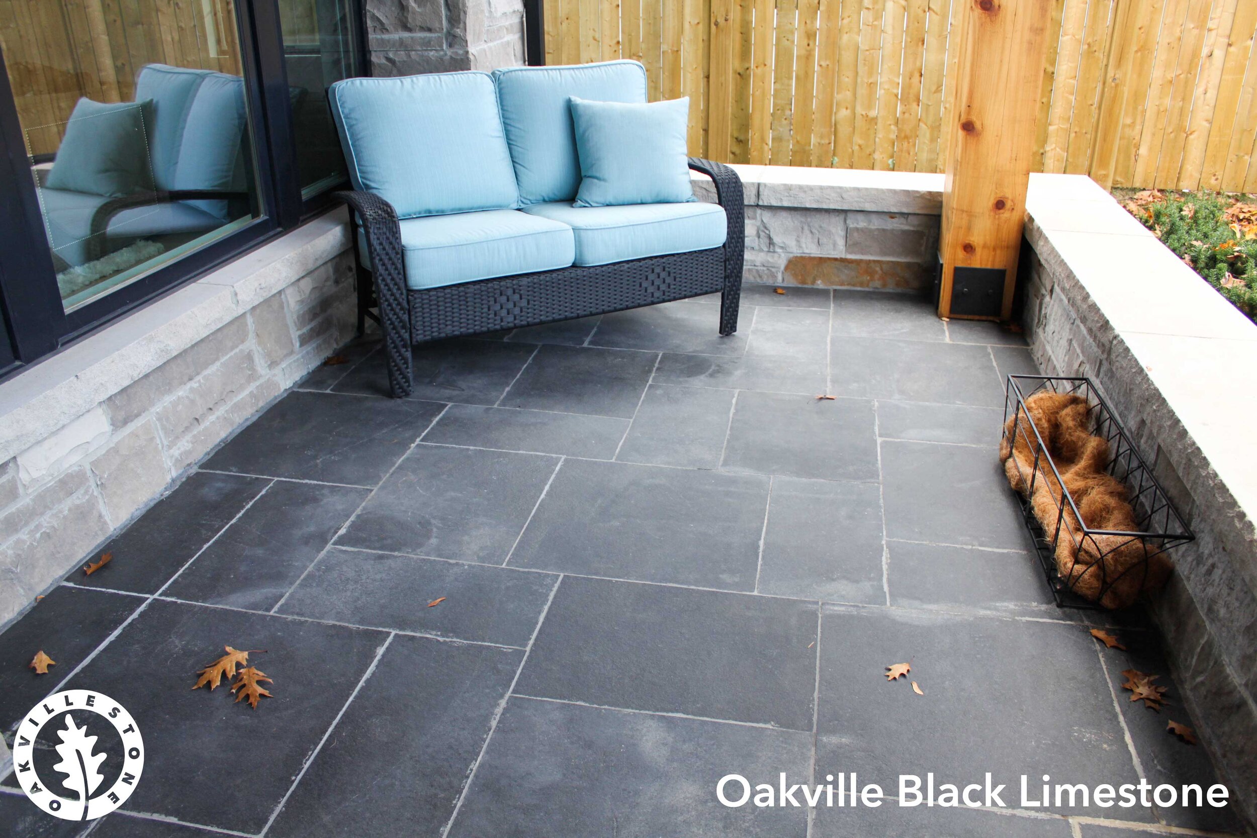 Oakville Black Limestone is available at mr. bin inc. our store is in a convenient location to provide the best experience for our clients. Best place to find Oakville stone pavers near Markham, Scarborough and all of GTA.