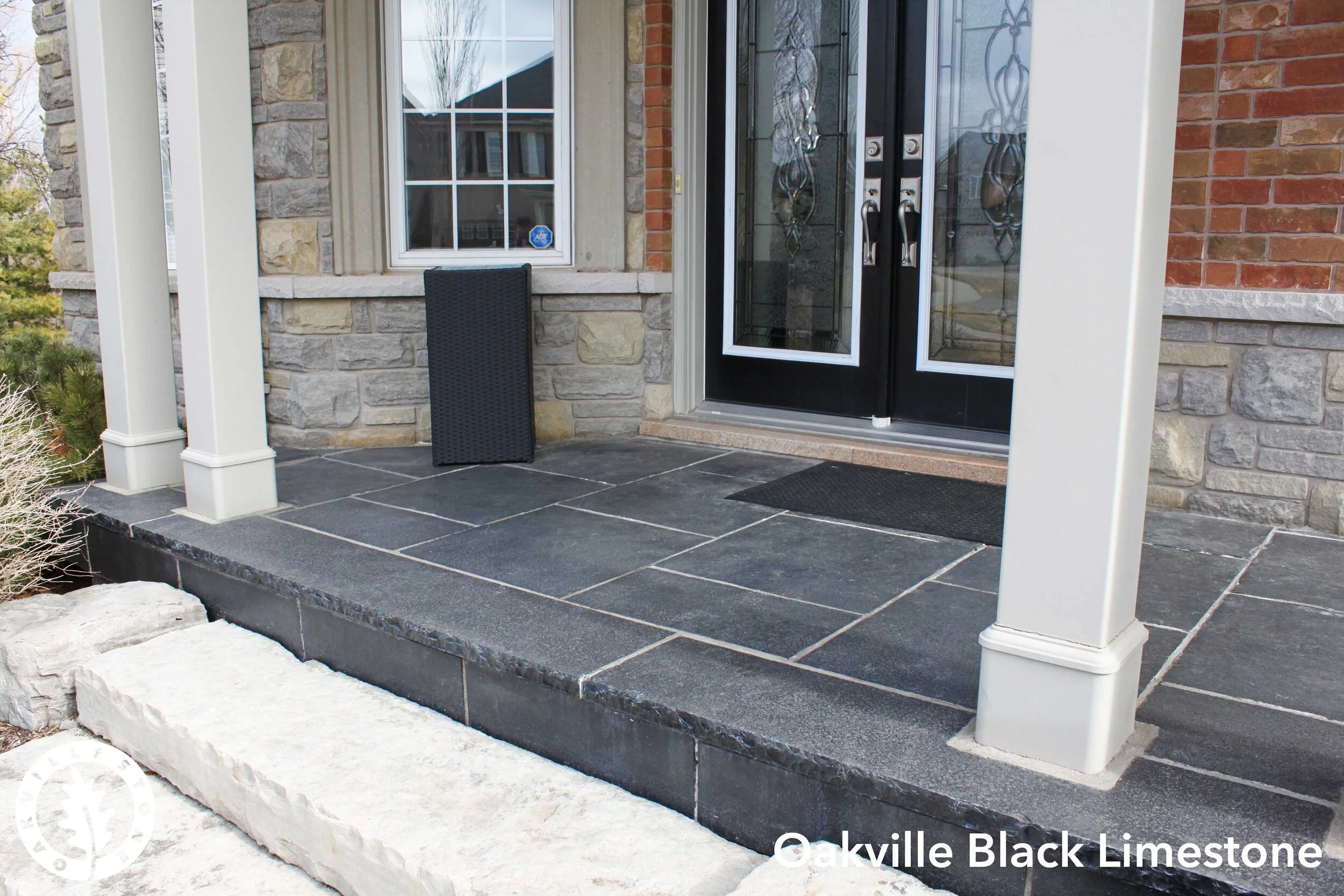 Oakville Black Limestone is available at mr. bin inc. our store is in a convenient location to provide the best experience for our clients. Best place to find Oakville stone pavers near Markham, Scarborough and all of GTA.