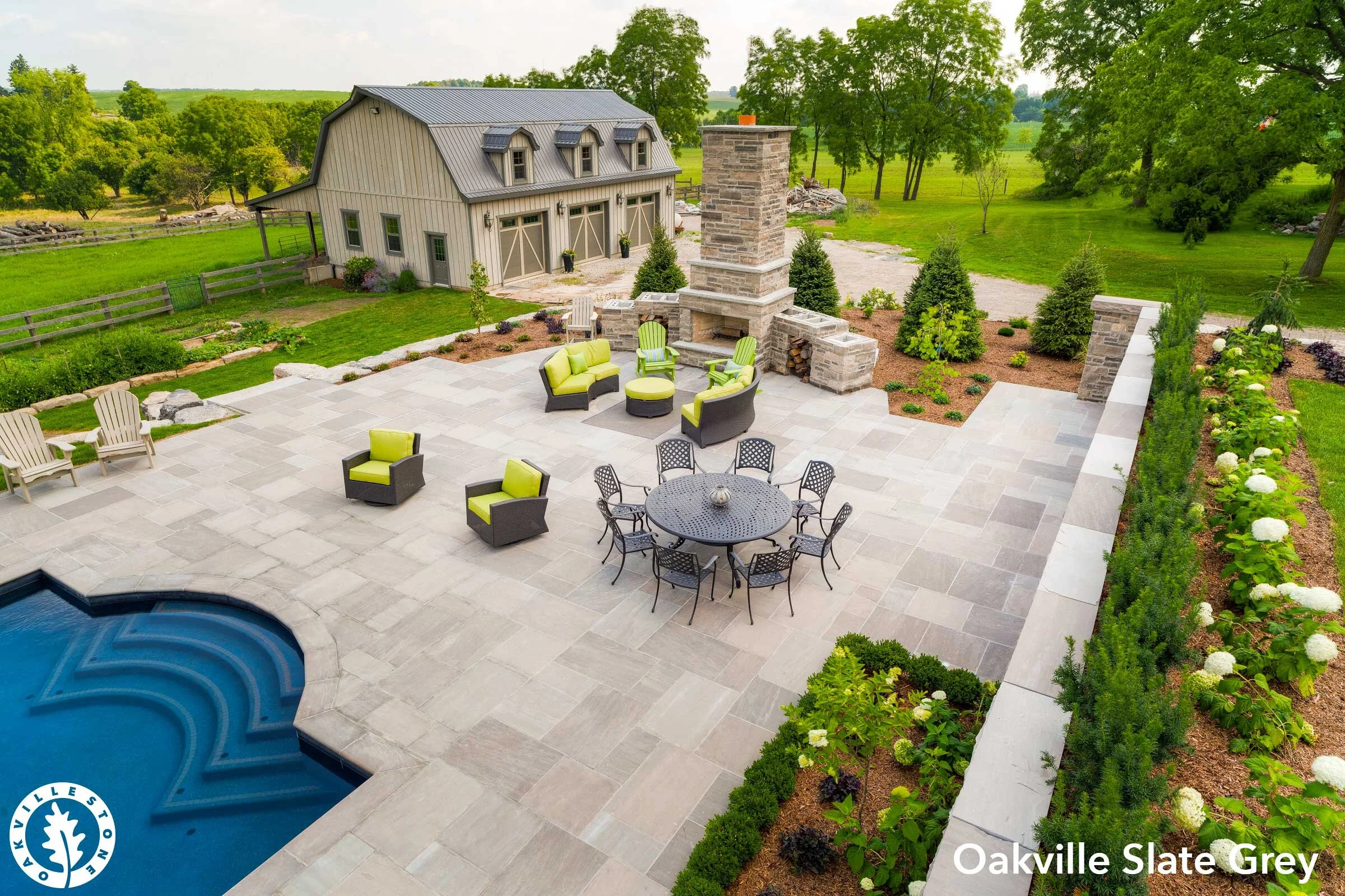 Oakville Slate grey is available at mr. bin inc. our store is in a convenient location to provide the best experience for our clients. Best place to find Oakville stone pavers near Markham, Scarborough and all of GTA.