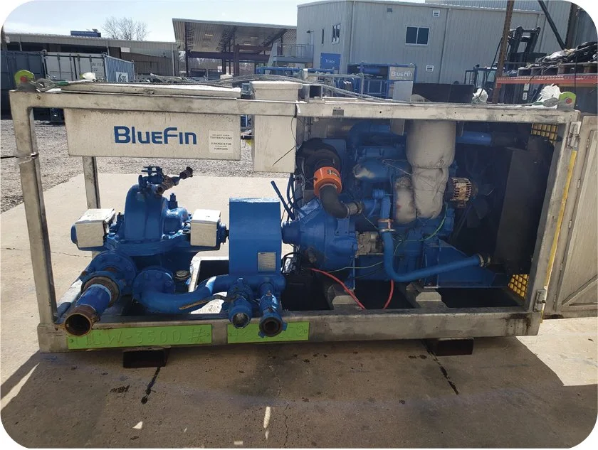 4x3JP pump sitting at the BlueFin warehouse.