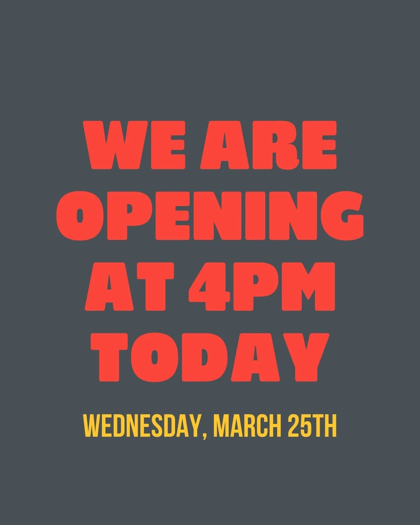 Hi friends! We will be opening at 4:00pm today so we can do some equipment upgrading. We can&rsquo;t wait to see you! LOVE YOU, MEAN IT🍤

📍421 Union Ave, Knoxville TN 37902