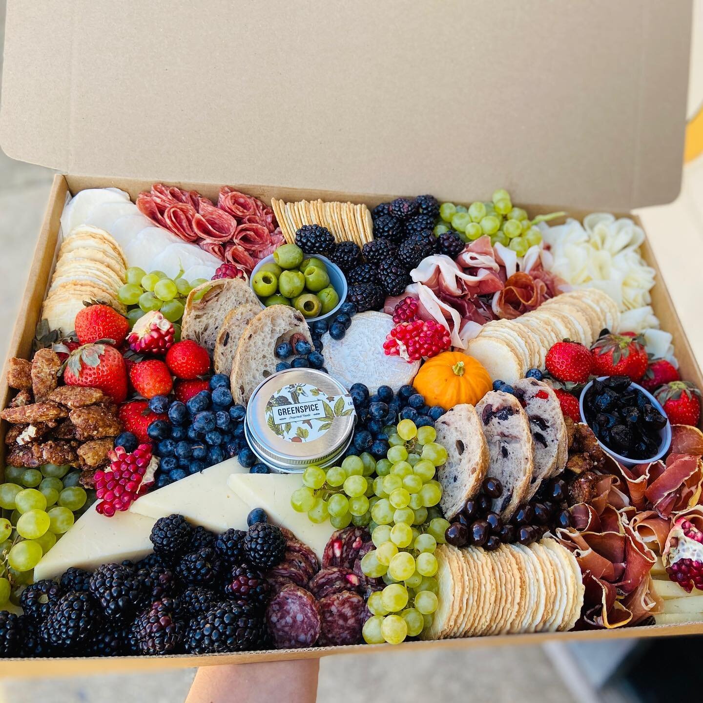 I can’t help but throw a little @greenspiceif into a box!
They have the best lavender butter I have ever tasted!
.
.
Coming soon some new spreads to be featured in autumn!
.
#greenspice #butter #authmn #food #foodie #foodporn #platter #platters