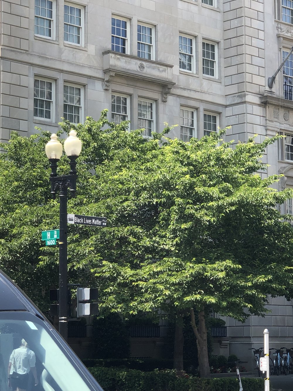 Mayor of DC renamed this Black Lives Matter Road after police tear-gassed a peaceful protest.