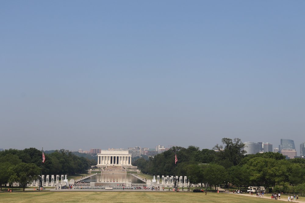 Lincoln Memorial from afar.