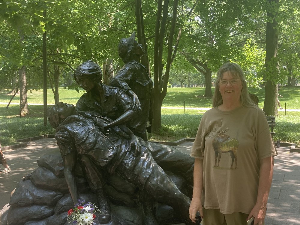 Memorial for women who fought in Vietnam. Called "Nurses."