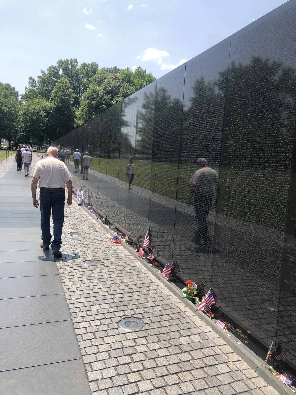 Randy by the wall. I really appreciated how quiet and respectful everyone was.