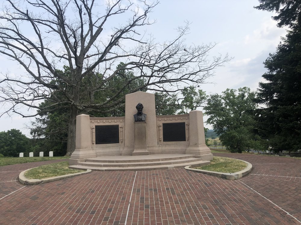 The monument for the Gettysburg Address.