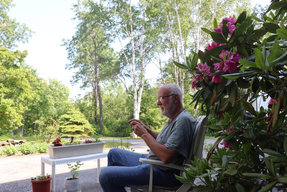 Randy. We spent as much time as possible sitting outside talking.