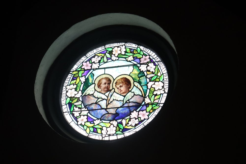 The window above the altar.