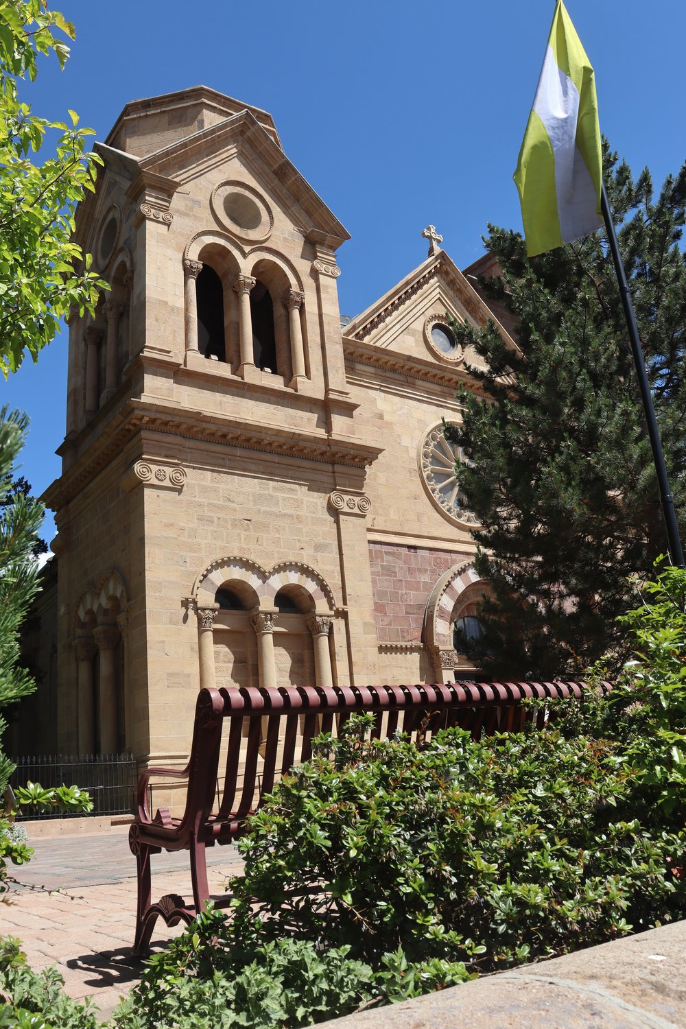 Church in Santa Fe. It has a black Madonna. We heard the bells several times.