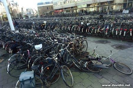 A bike parking lot! Leiden.