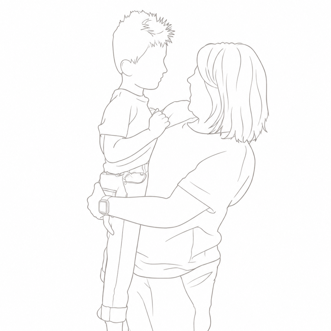 Line art photo of photoshoot.