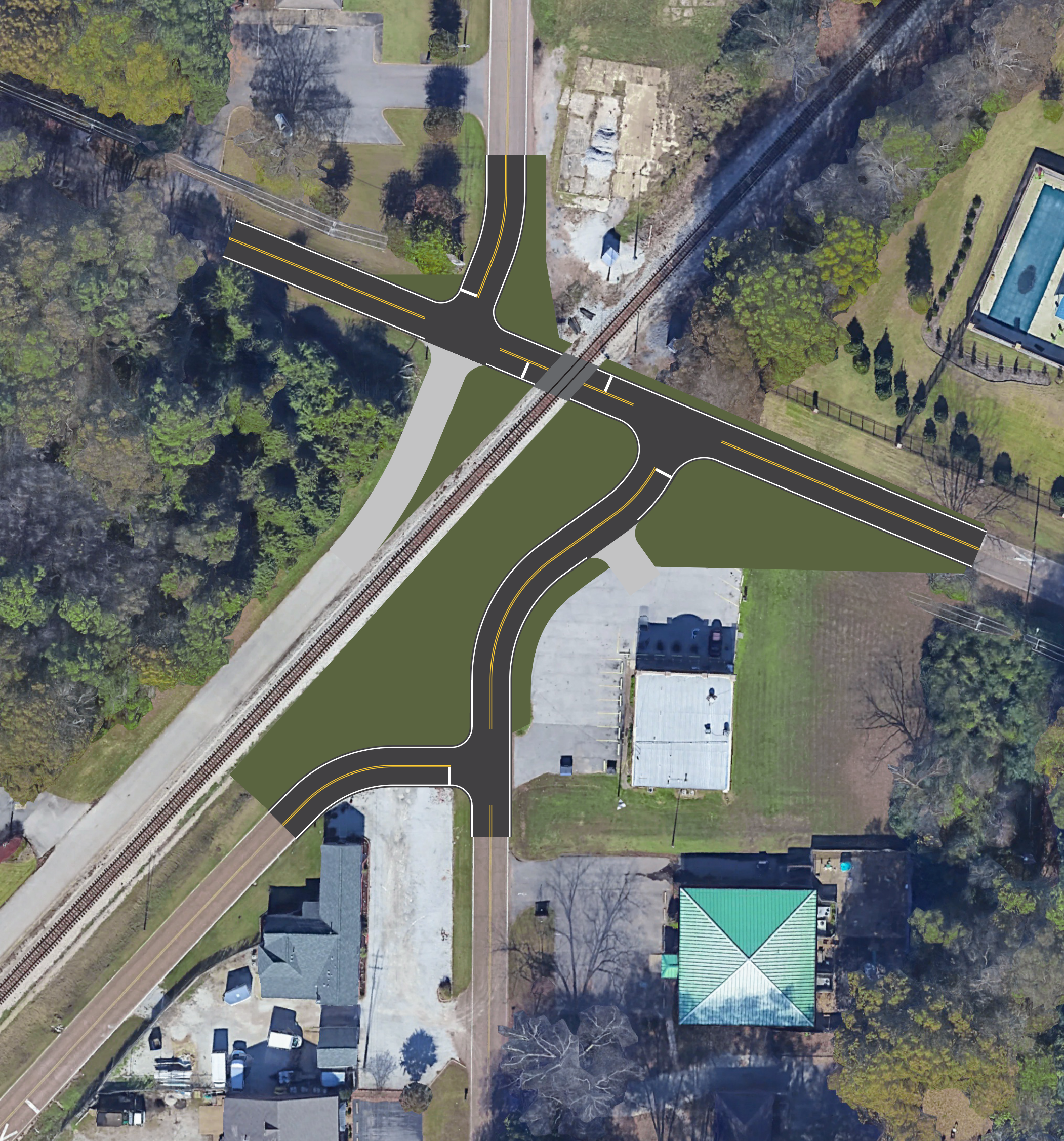 Memphis 5 Way Intersection Realignment.png