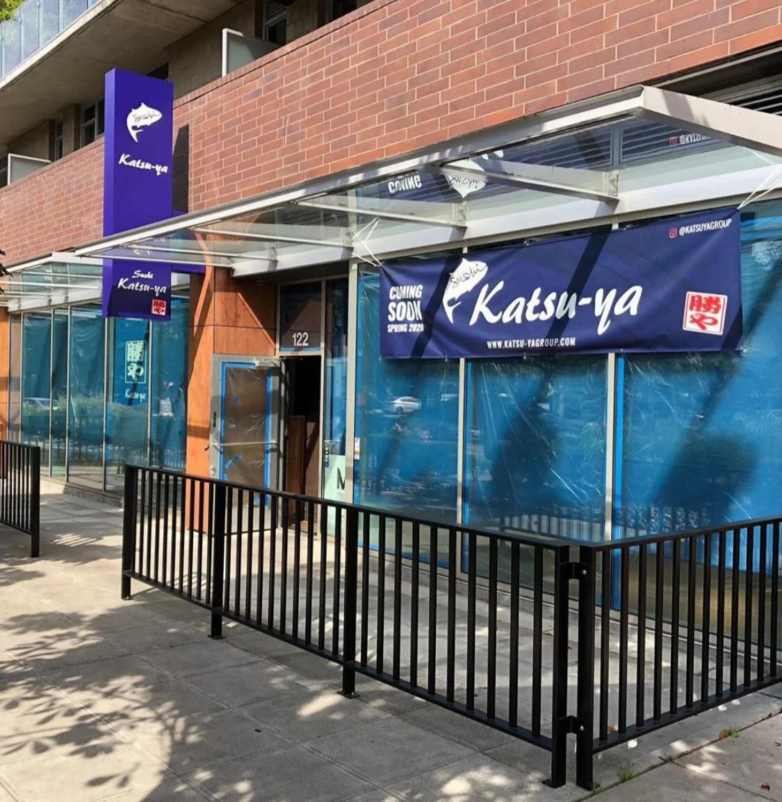 Signage went up mid-August, as documented by Sushi Katsu-ya’s Facebook Page