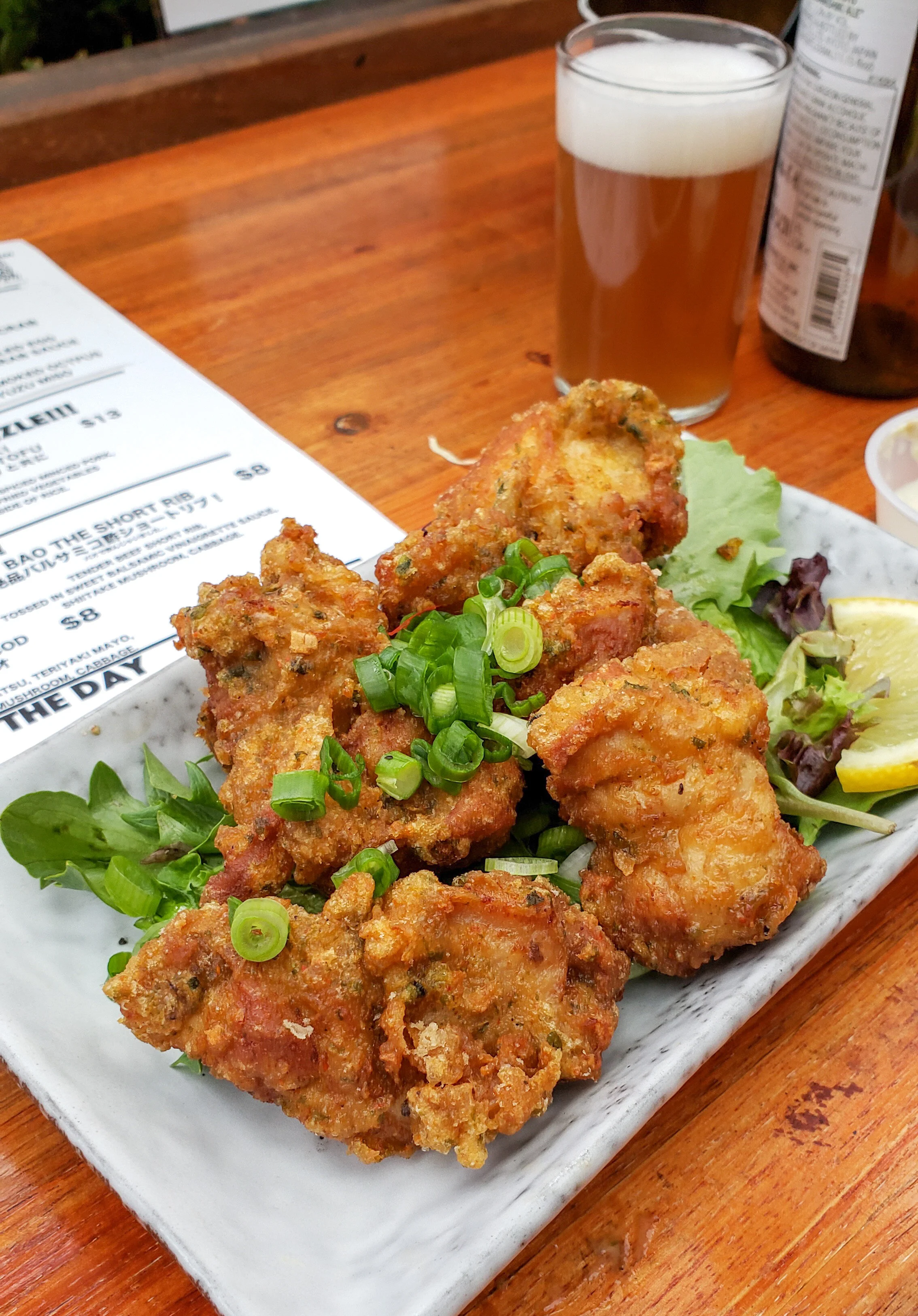 The star of the show: juicy &amp; crispy karaage. Photo: Stew’s The Beef. Edit: Naomi Kimi.